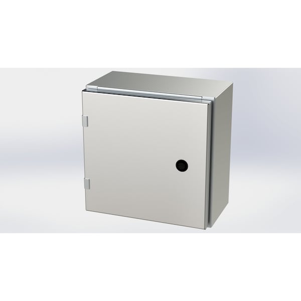1/4 Turn Latch Electrical Enclosures, 12 in H, 6 in D, 12 in W, NEMA 3R, 4, 4X, 12, 13